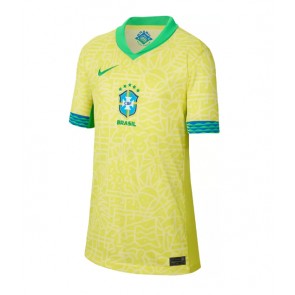 Brazílie Dámské Domácí Dres Copa America 2024 Krátký Rukáv